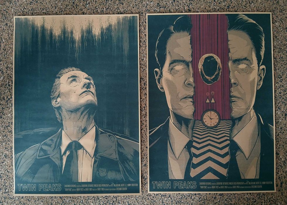 Lote 8 Posters- TWIN PEAKS a limited event series (papel kraft, A3)