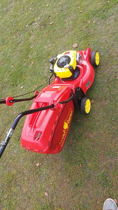 Kosiarka spalinowa  wolf garten jak nowa w bdb  kosz 5.5hp silnik brig