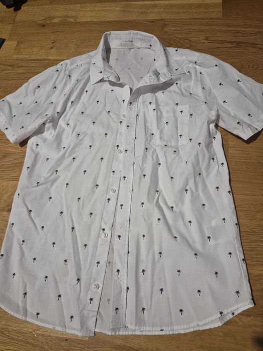 Koszula H&M biała w palemki. R.158
