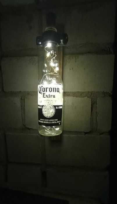 Лампа з бутилки corona