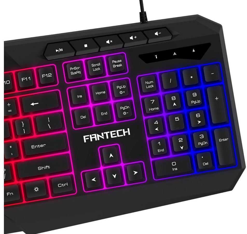 Conjunto Teclado + Rato FANTECH Gaming RGB