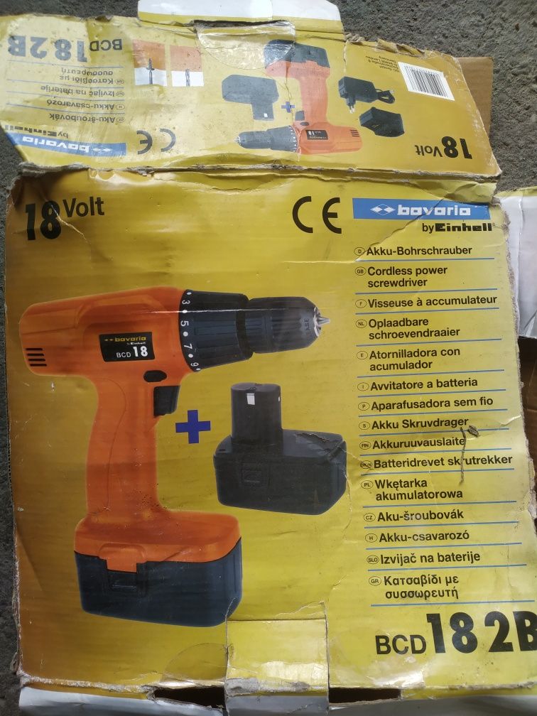 Wkrętarka akumulatorowa Einhell 18V 2 baterie ładowarka