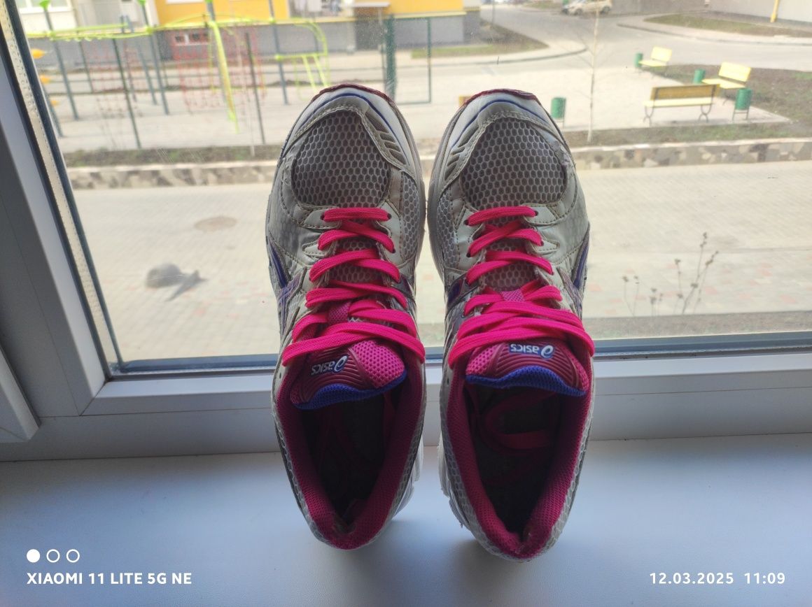 Кроссовки Asics женские t1b6n 40.5, 41 размер 25,5, 26 см