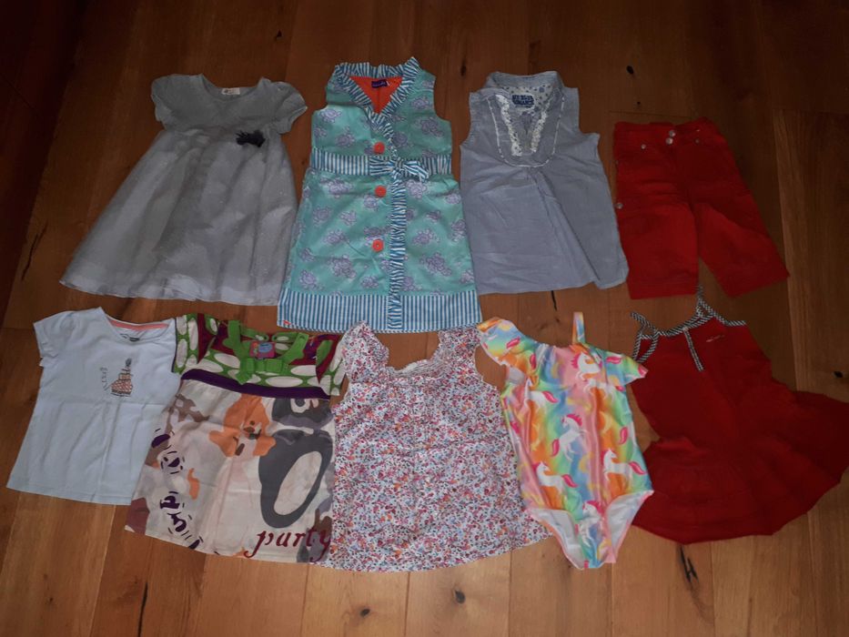 Zestaw ubrań dla dziewczynki na lato rozmiar 110-116