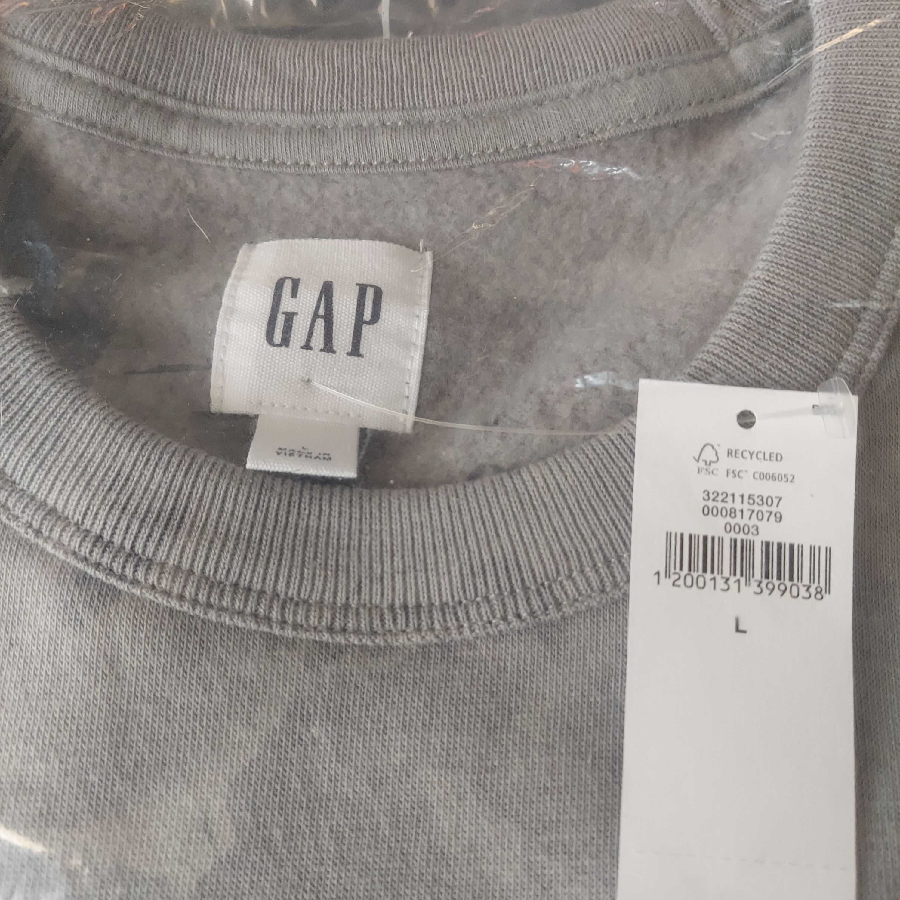 Gap oryginalna bluza bez kaptura kolory