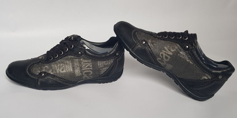 JUST CAVALLI, skóra naturalna, adidasy, półbuty, 36 NOWE