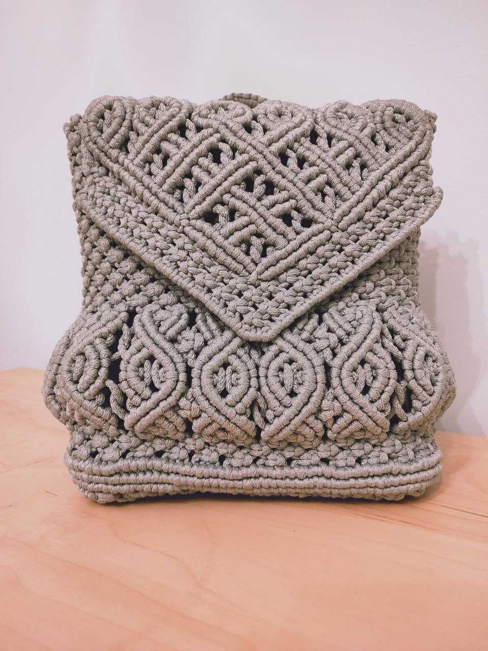 Plecak makrama handmade