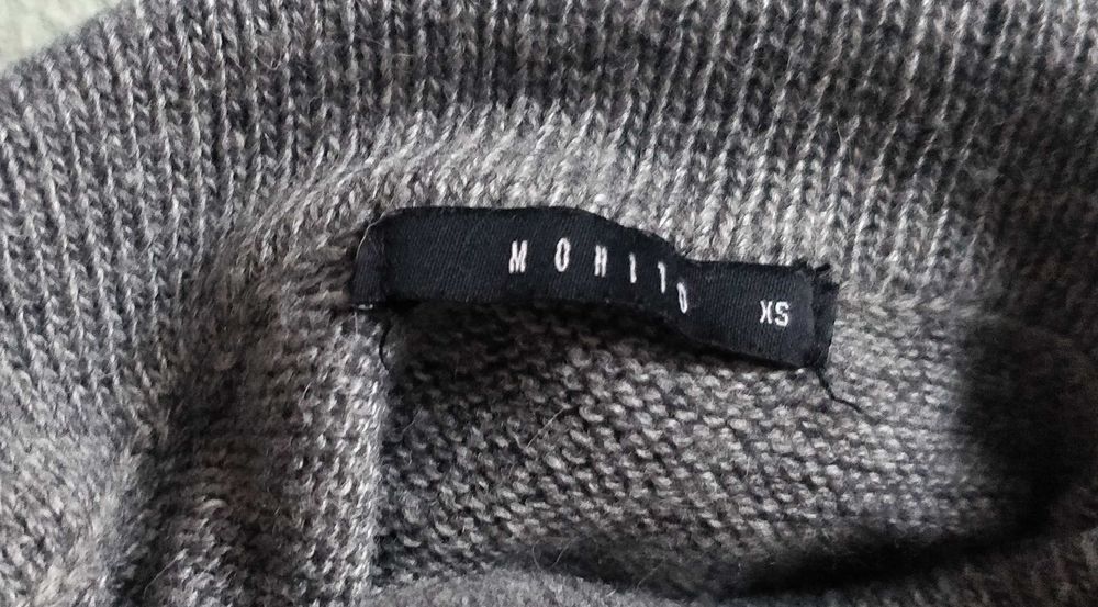 Sweter, golf Mohito rozmiar XS, damski, szary.