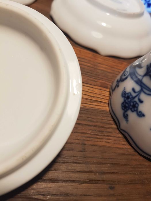 Serwis tete a tete Meissen Teichert zwiebelmuster