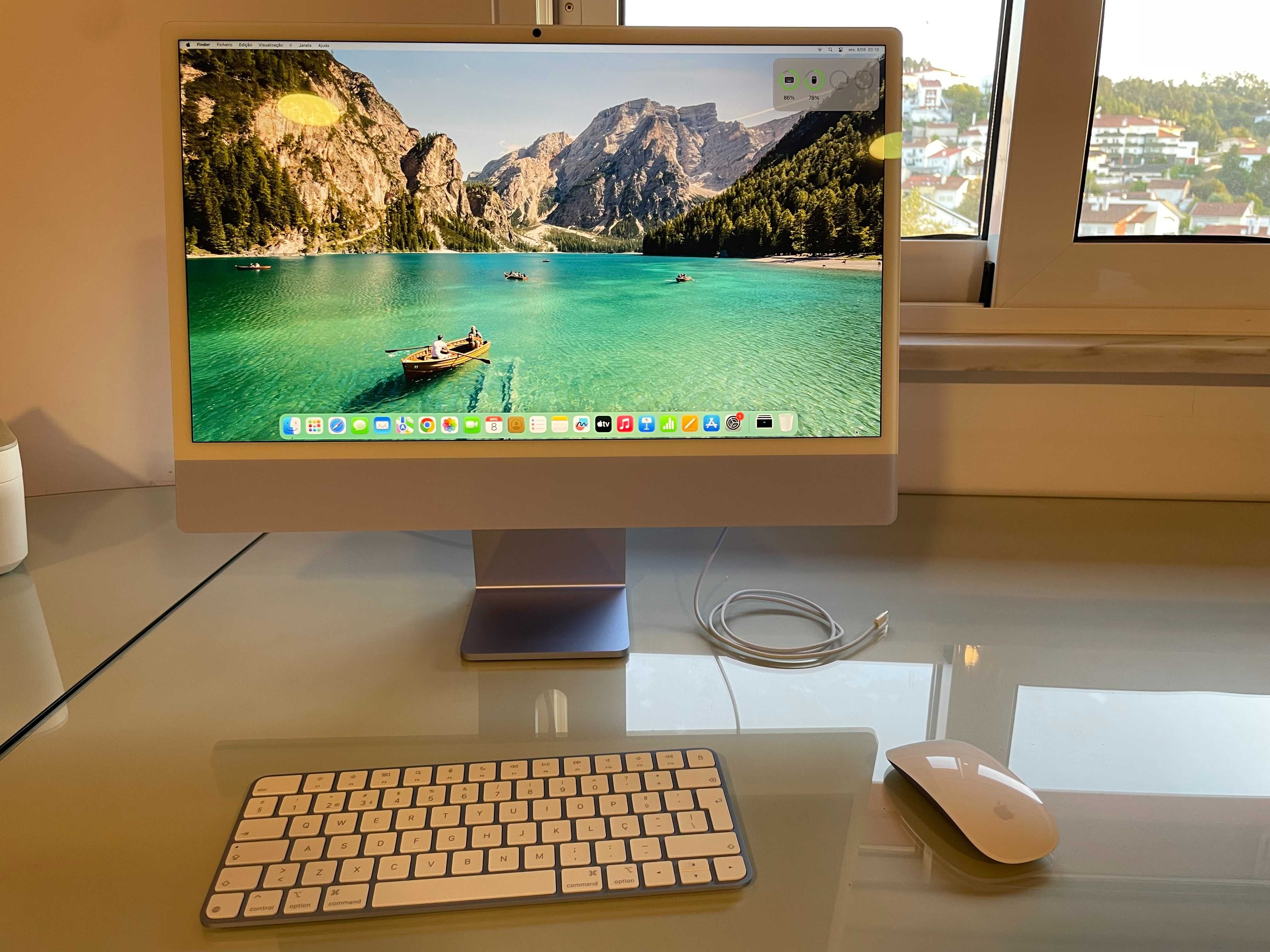 iMac APPLE Azul (24'' 4,5k - M4 RAM: 16GB- 256GB- GPU 8-Core) 2025