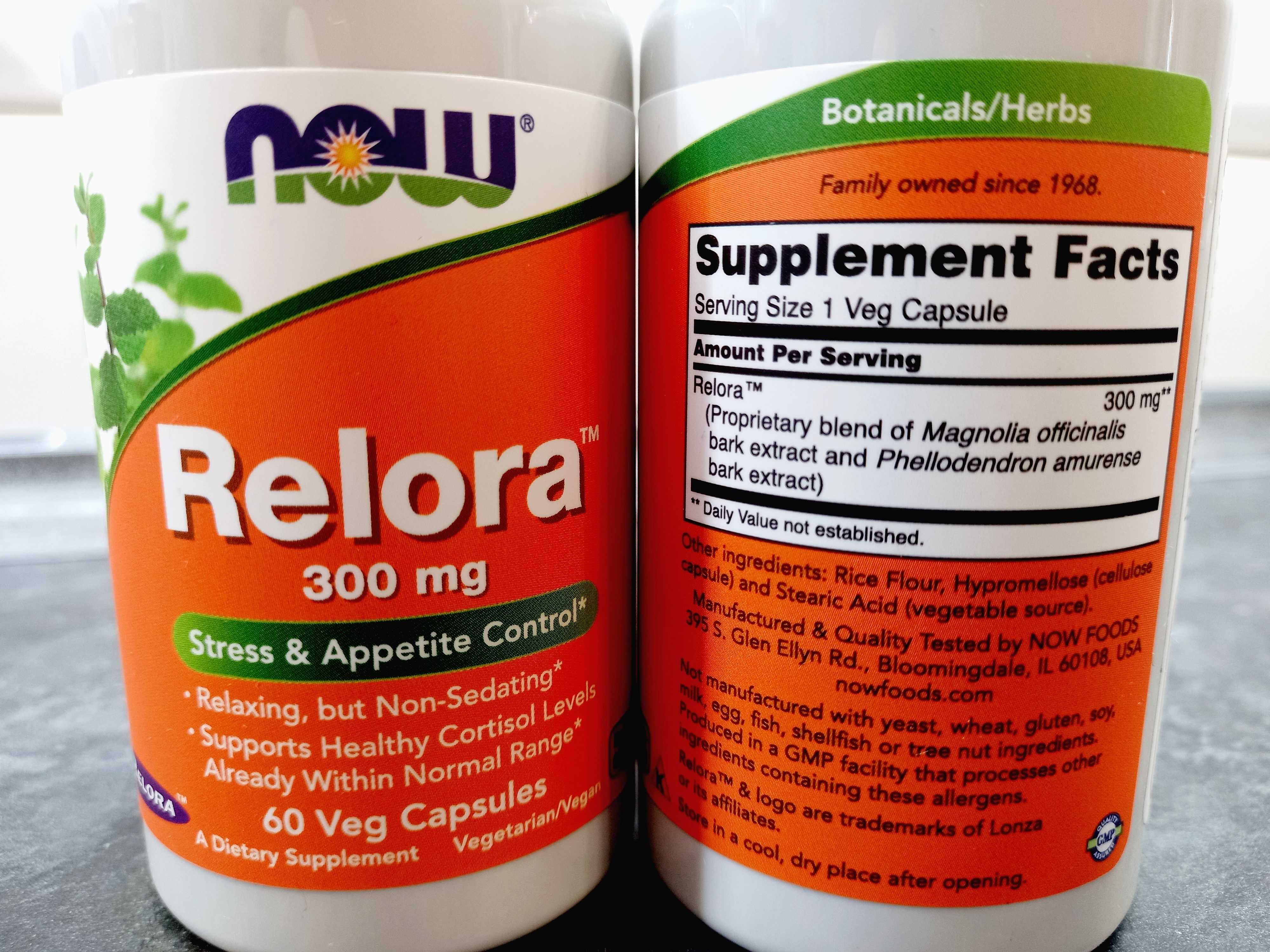 Now Foods, Relora 300 мг (60 капс.), поддержка от стресса, від стресу