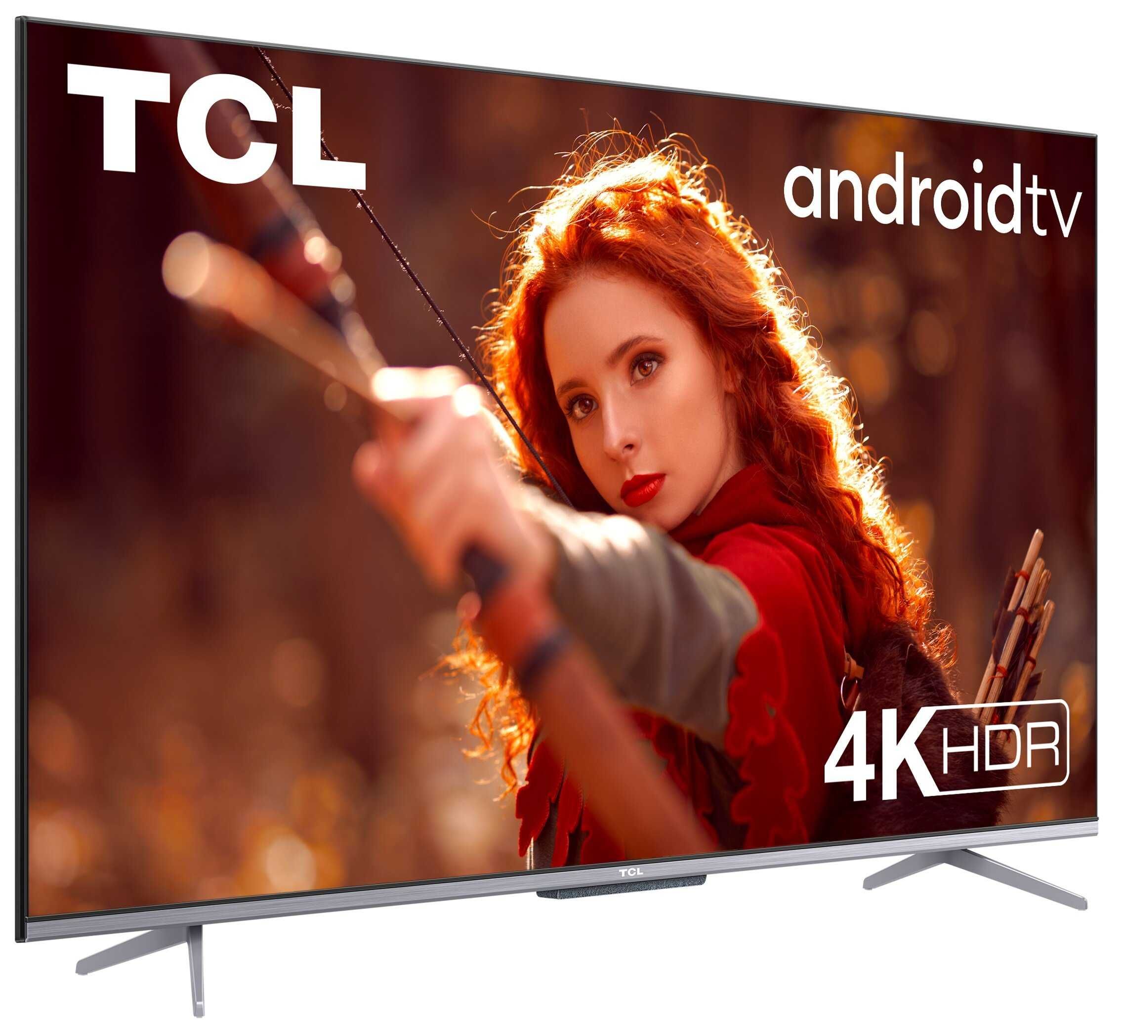 TCL LED 55" 4K HDR AndroidTV WiFi BT DVBT2 55P725 Telewizor Nowy GW