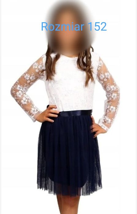 Sukienka dziewczęca uroczystość szkoła r. 146