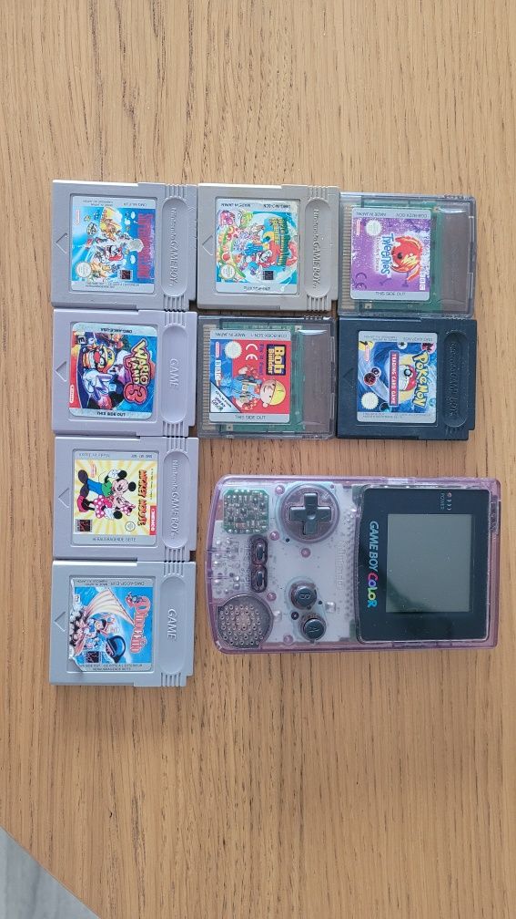 Gameboy color oryginalny + zestaw gier