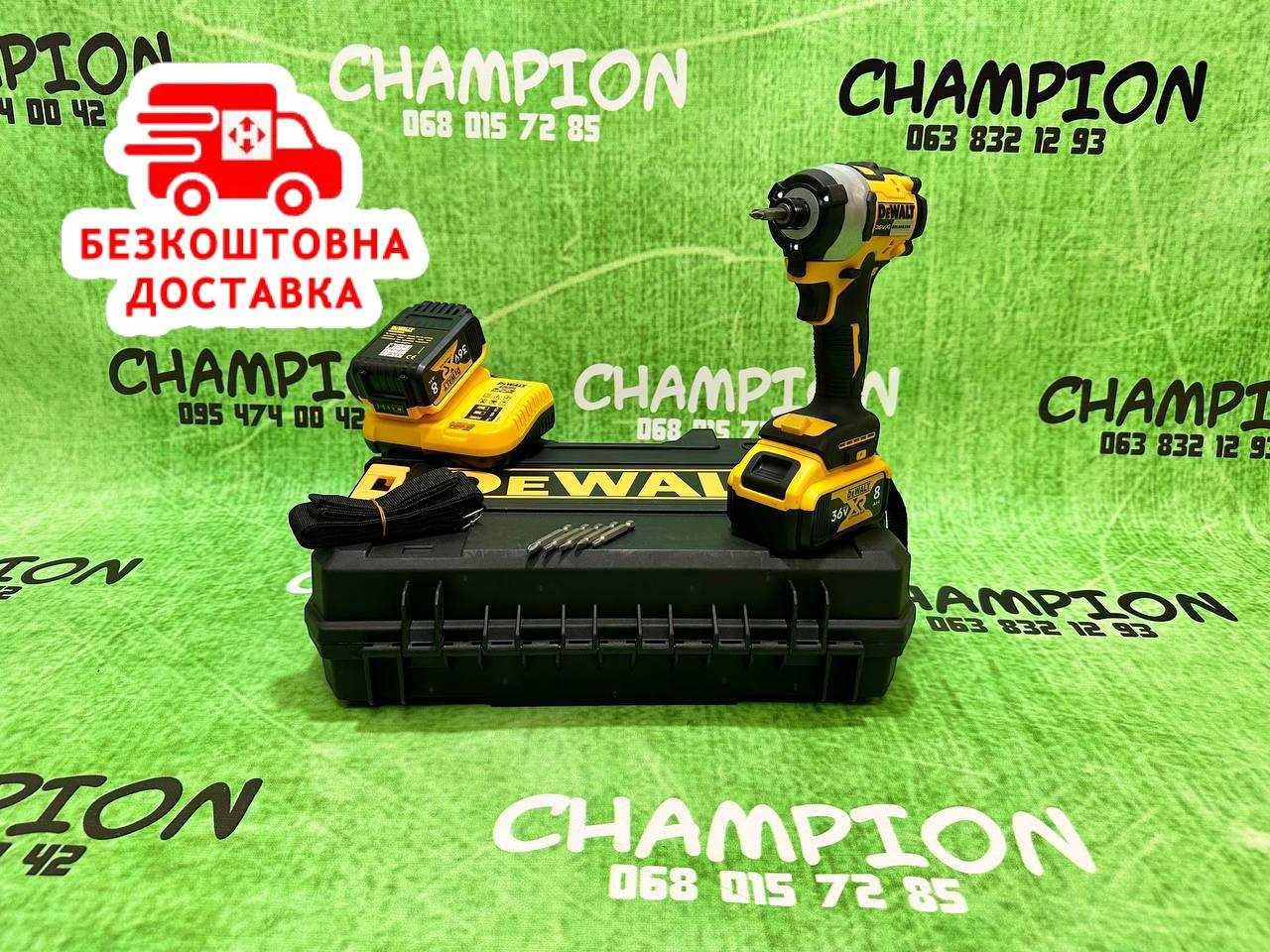 Аккумуляторный Импакт DeWALT DCF887 Потужний Винтокрут 205Nm 36V8Ah