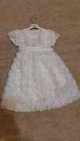 Нарядное белое платье на девочку 3,5-4 года 104 размер