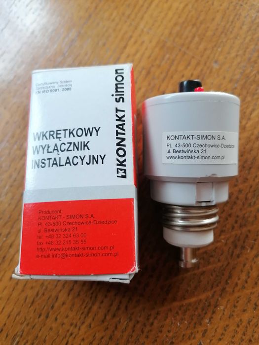 Wkrętkowy wylącznik instalacyjny