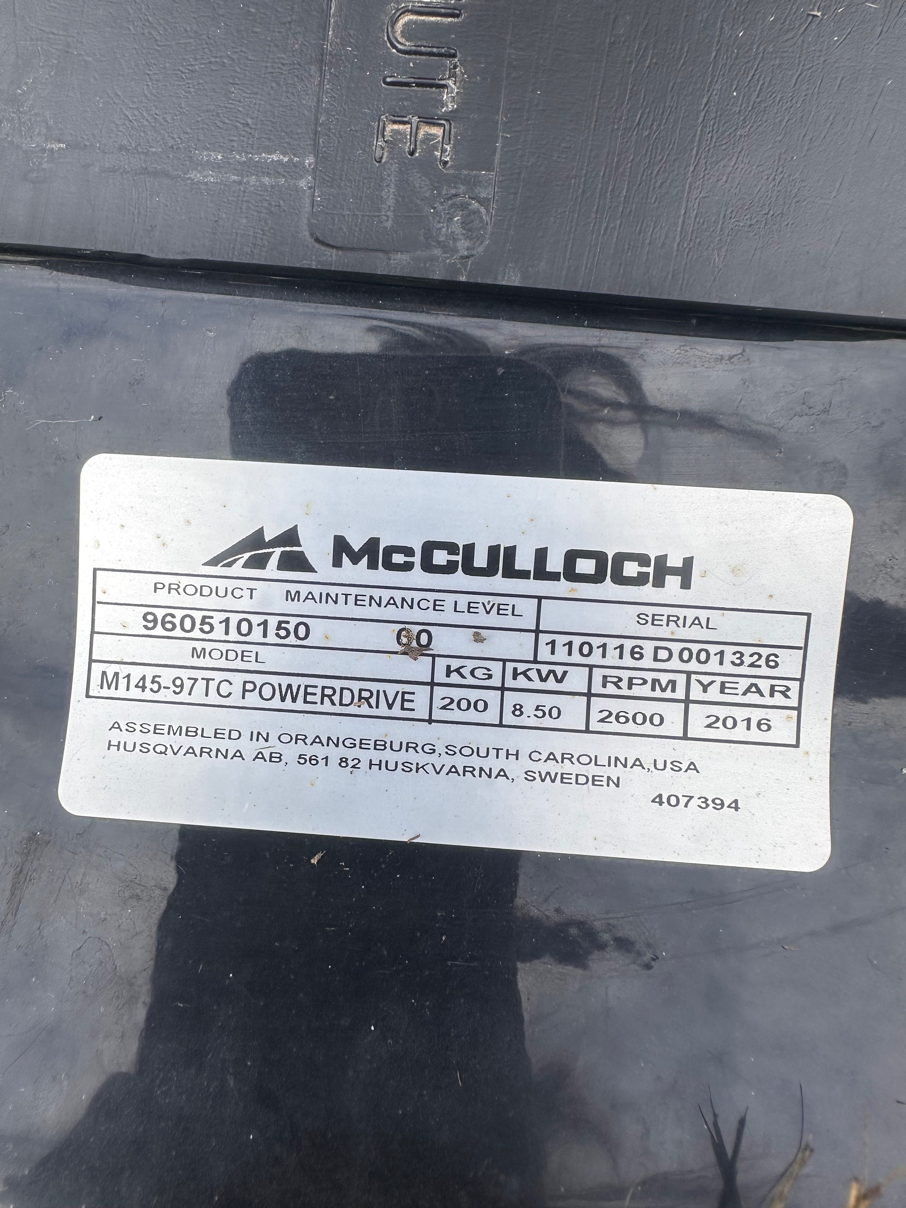 Traktor do koszenia McCulloch