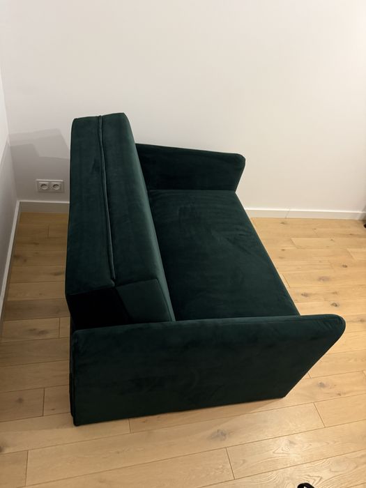 Amerykanka sofa kanapa ciemnozielona BRW