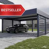 Bestseller - Wiata garażowa Dwustanowiskowa 5 x 5 m - Carport