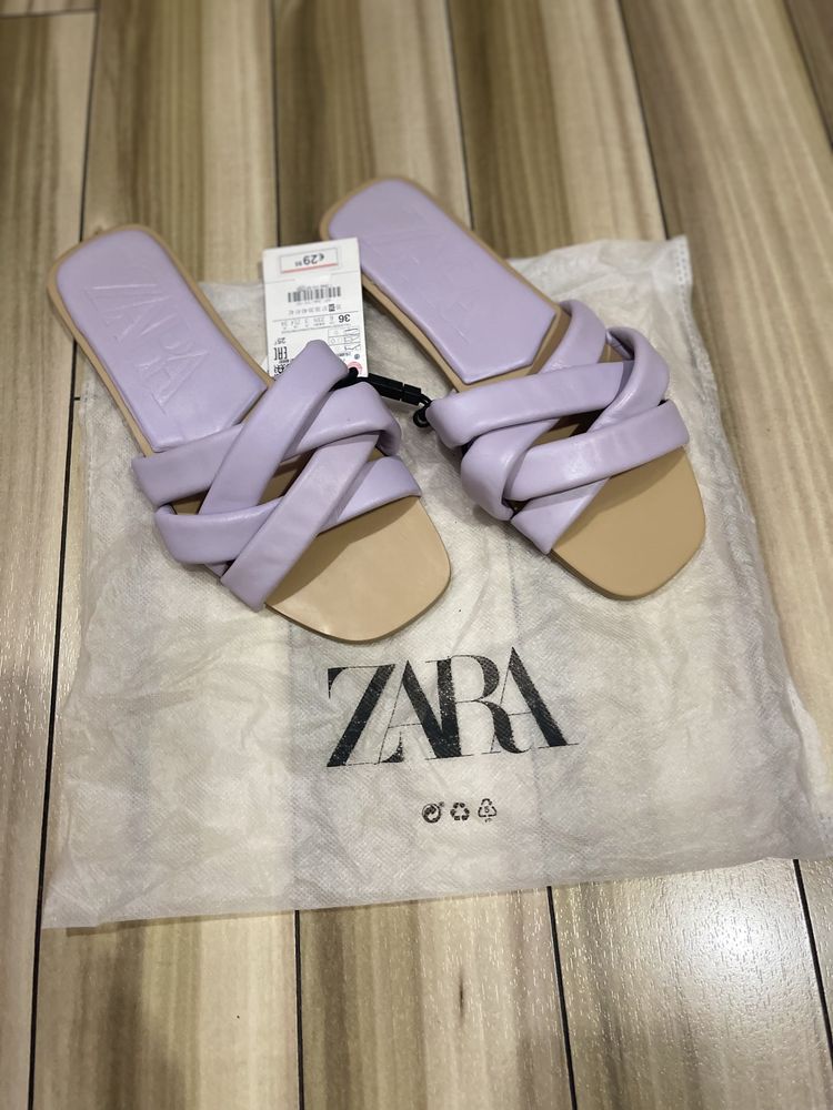 Шльопанці Zara. Шлепки Zara