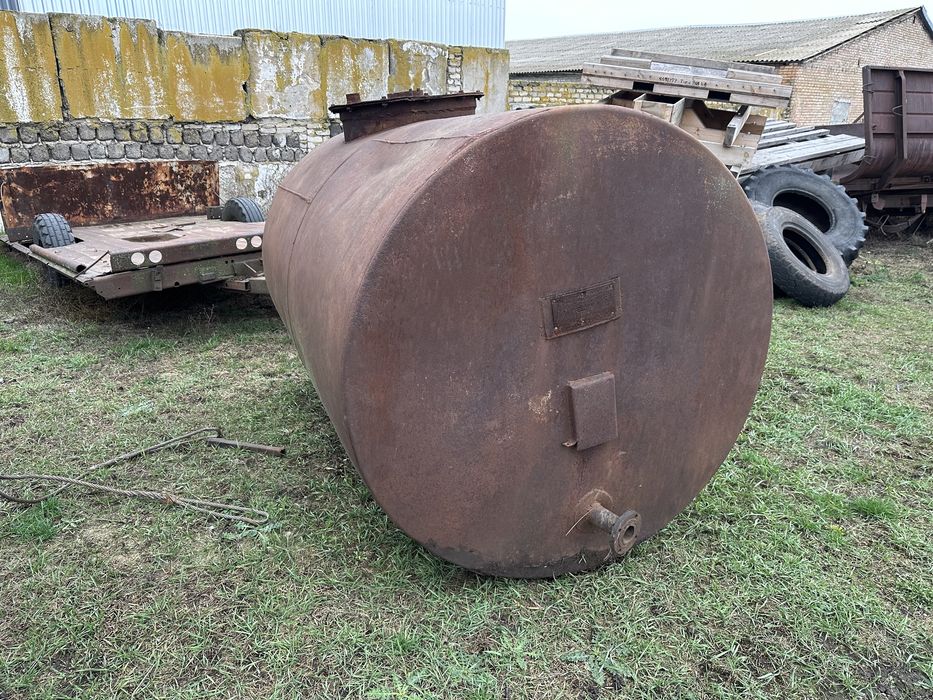 Бочка металева 2.5 куб для води масла ДП ГСМ РКД КАС