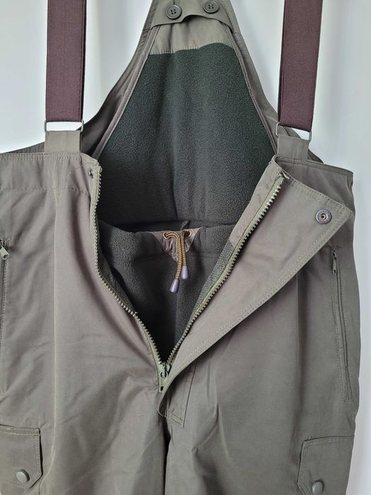 Spodnie wielosezonowe z podpinką z polaru/zielone/ zimowe/ przejściowe