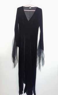 Strój karnawałowy sukienka Morticia Rodzina Addamsów rozmiar M. A2547
