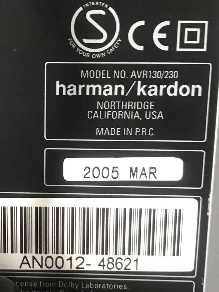 Amplificador Harman Kardon