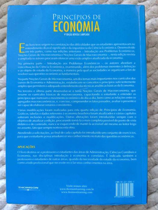 Livro "Princípios de economia" de Carlos Passos, Otto Nogami