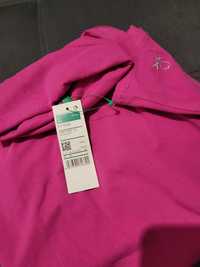 Camisola Rosa de manga comprida e com gola alta "Benetton"-Tamanho 8-9