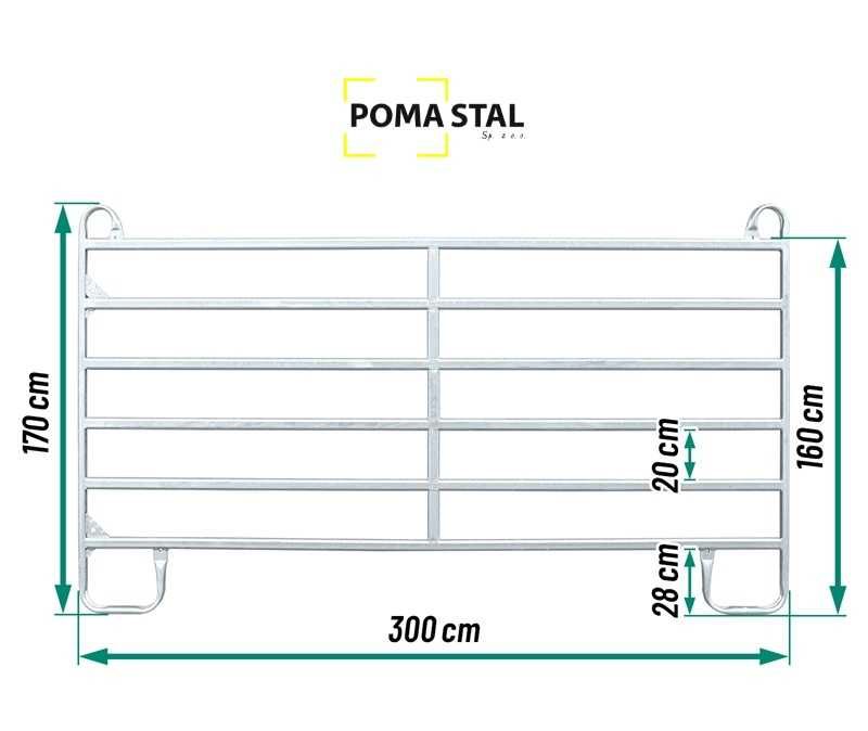 Lonżownik / ujeżdżalnia dla koni, średnica 16m - panele ogrodzeniowe