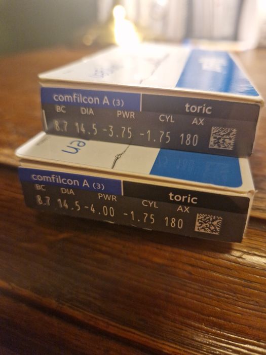 Szkła kontaktowe iWear z astygmatyzmem