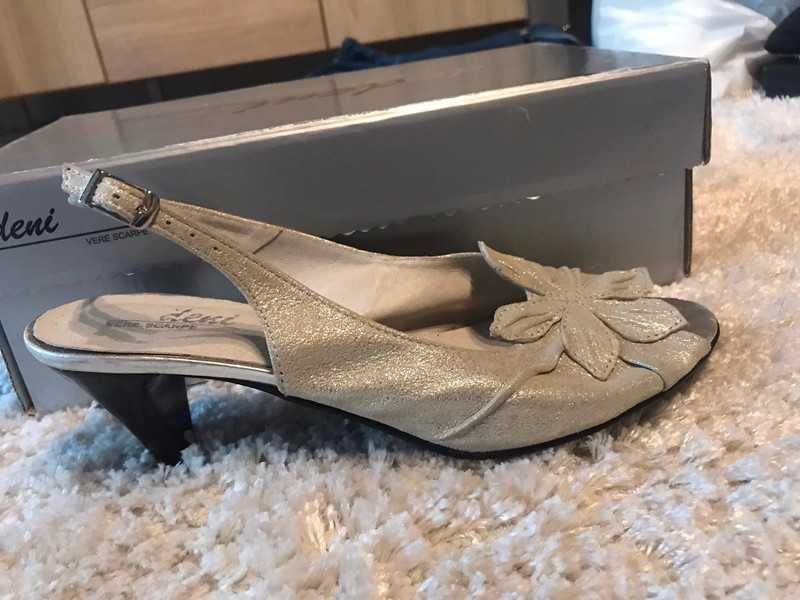 de deni vere scarpe - nowe sandałki buty na obcasie z odkrytą piętą 36