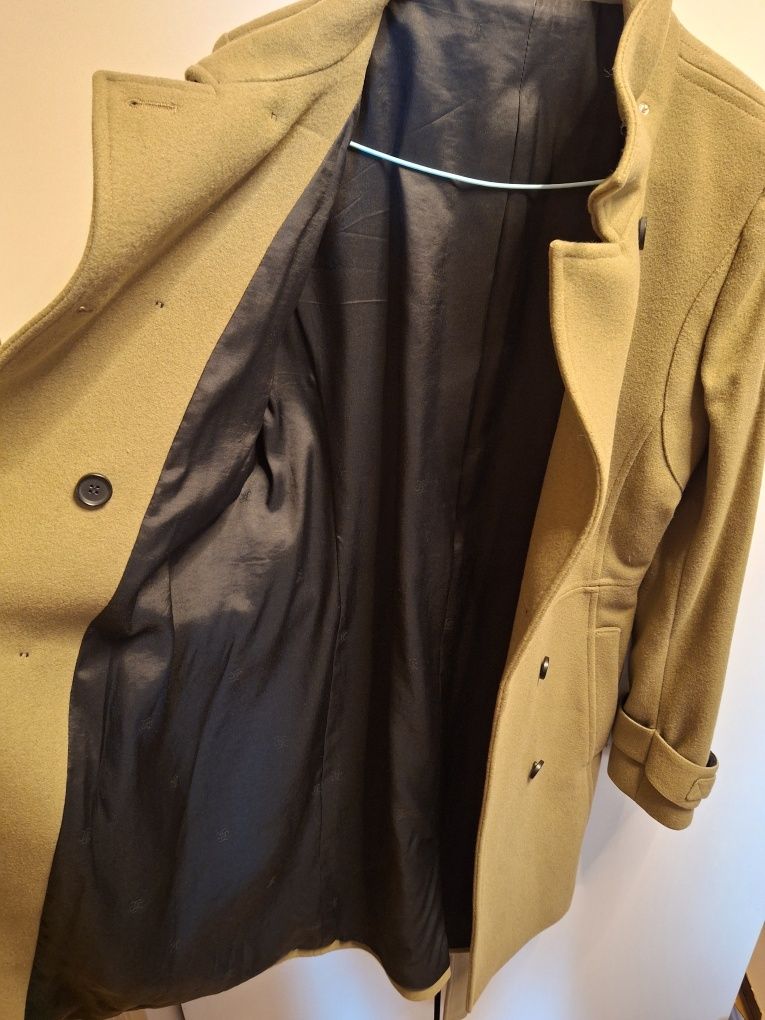 Plaszcz damski The Kooples XS 34 wełna wiskoza