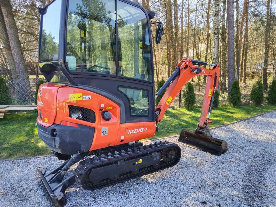 Kubota kx018-4, minikoparka 920mth(30,40,50,100cm pierwszy właściciel