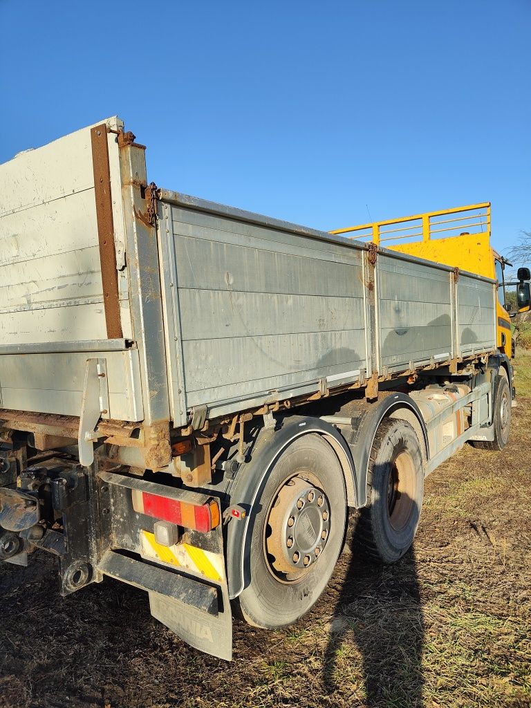 SCANIA P124 hydro burta 3 stronny  WYWROT 6X2 2000 ROK