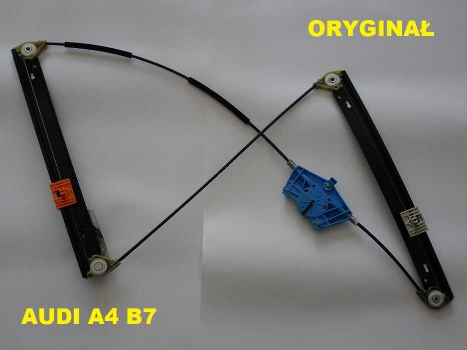 Podnośnik Mechanizm Szyby Audi A4 B7 Przód Prawy Oryginał 00-08 (1b2)