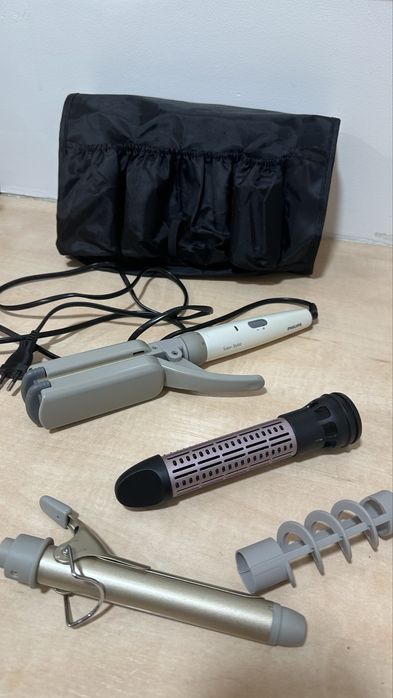 Philips Salon stylist lokowka prostownica etui szczotka