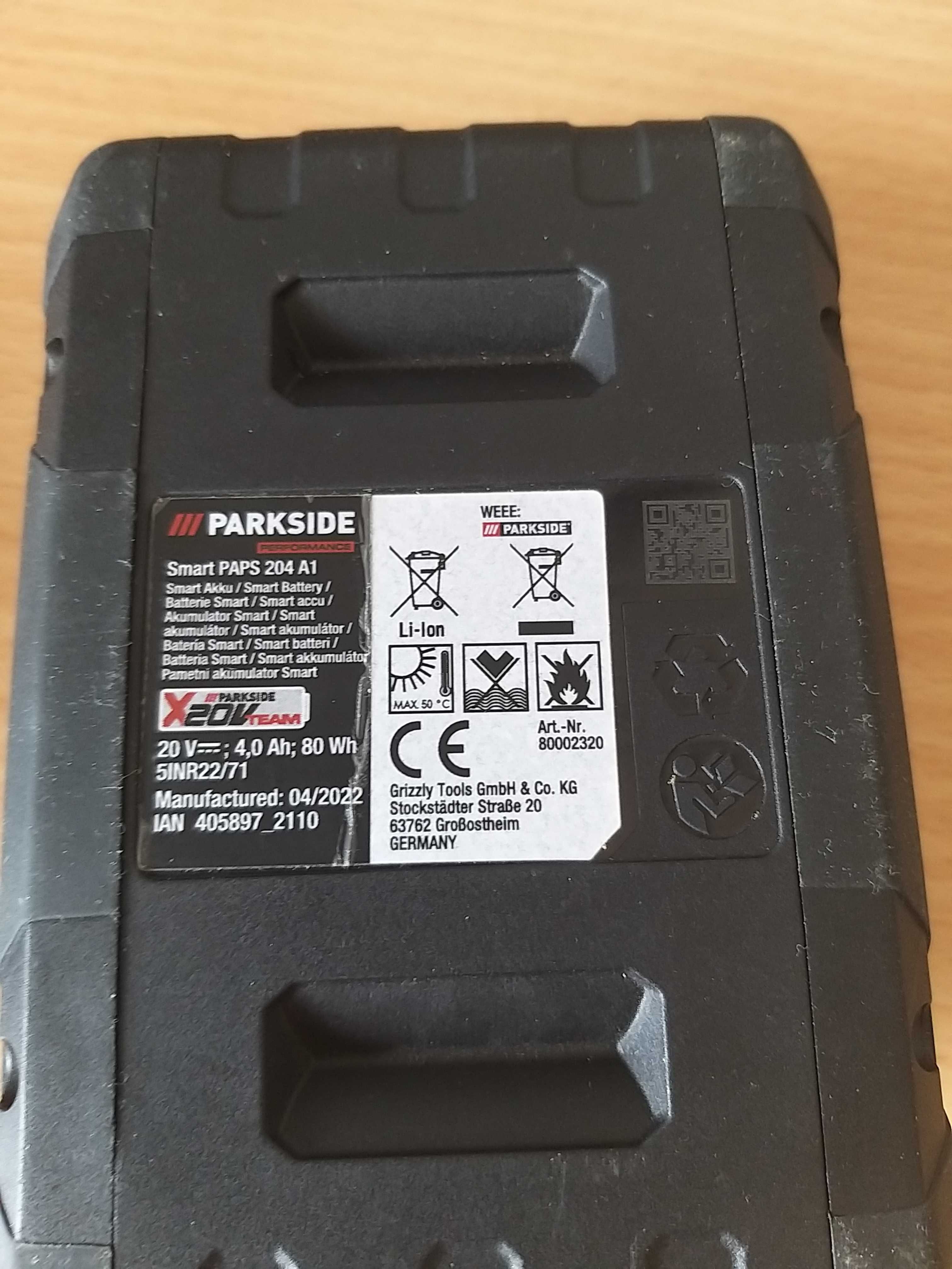 Akumulatory Parkside 20V