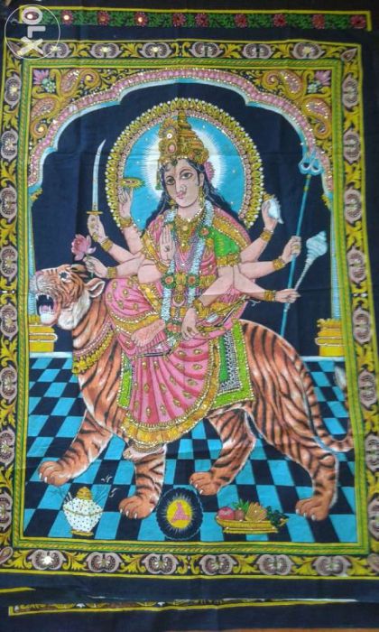 Tela com deuses hindus grande 1,1x0,8m (várias imagens)