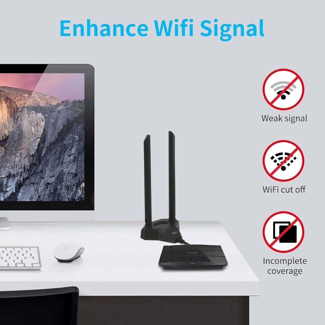 Nelawya Dwuzakresowa antena Wi-Fi 8 dBi 2,4 GHz 5 GHz 5,8 GHz RP-SMA