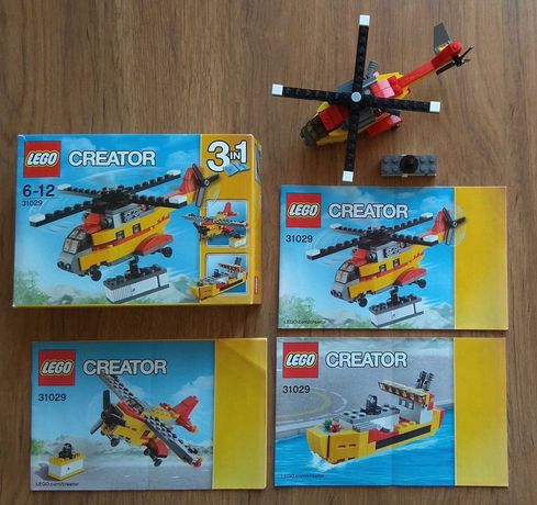 Lego Creator 3w1 Helikopter transportowy 31029; 132 części; stan BDB
