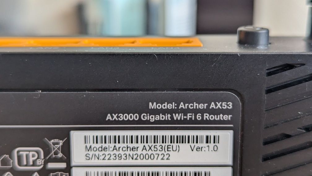 Router TP-LINK Archer AX53 V1 WiFi 6 AX3000