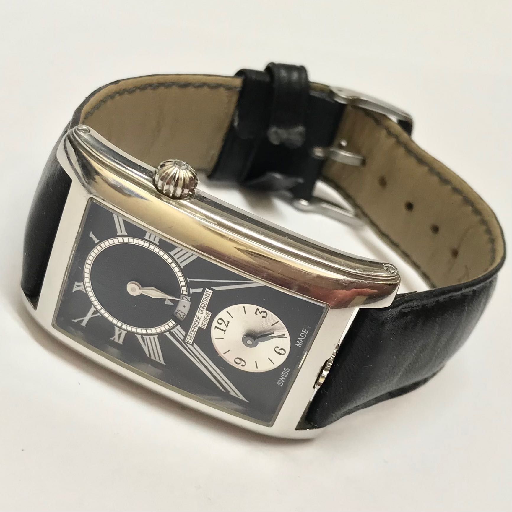 FREDERIQUE CONSTANT FC-205X4C25/26 elegancki Zegarek męski Dual Time