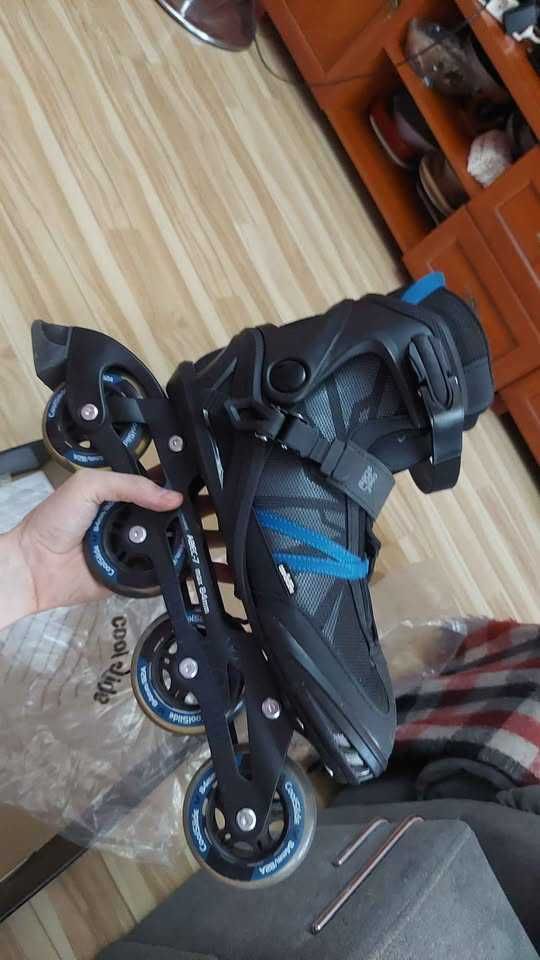 Rolki DESQ Black Poseidon r. 44 – użyte raz, stan idealny!