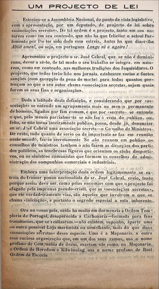 Fernando Pessoa - A Maçonaria vista por.. - 1935 - 1ª edição
