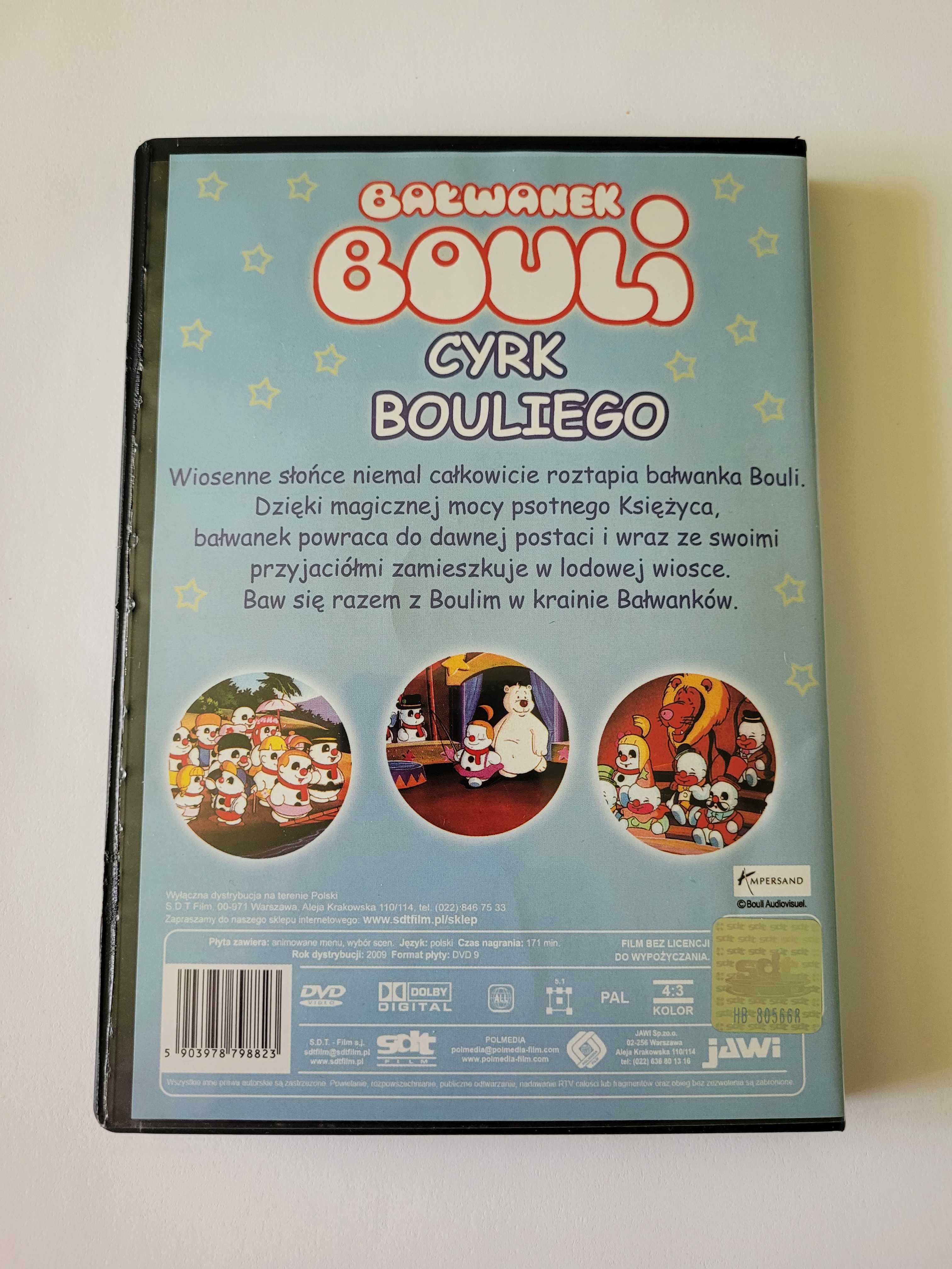 Płyty dvd z bajkami "Bałwanek Bouli"