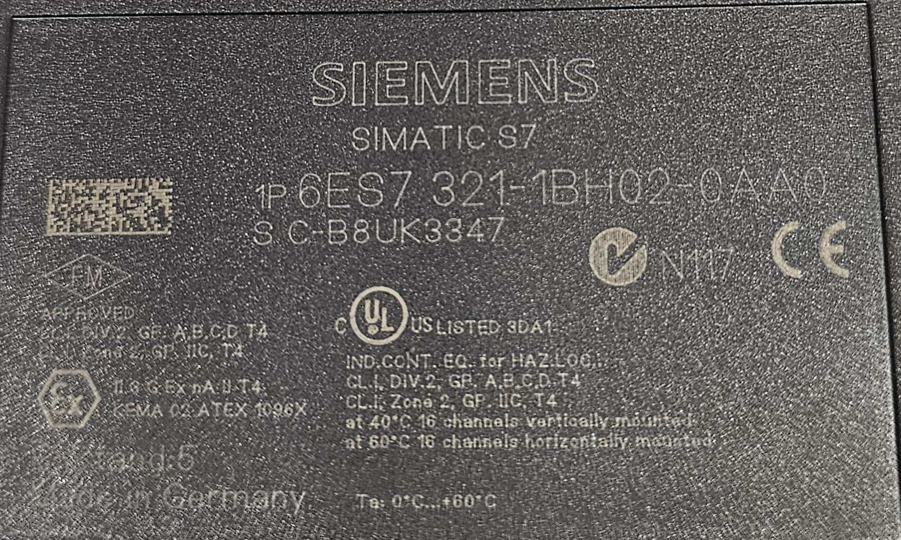 Moduł wejść Siemens S7-300 6ES7 321-1BH02-0AA0