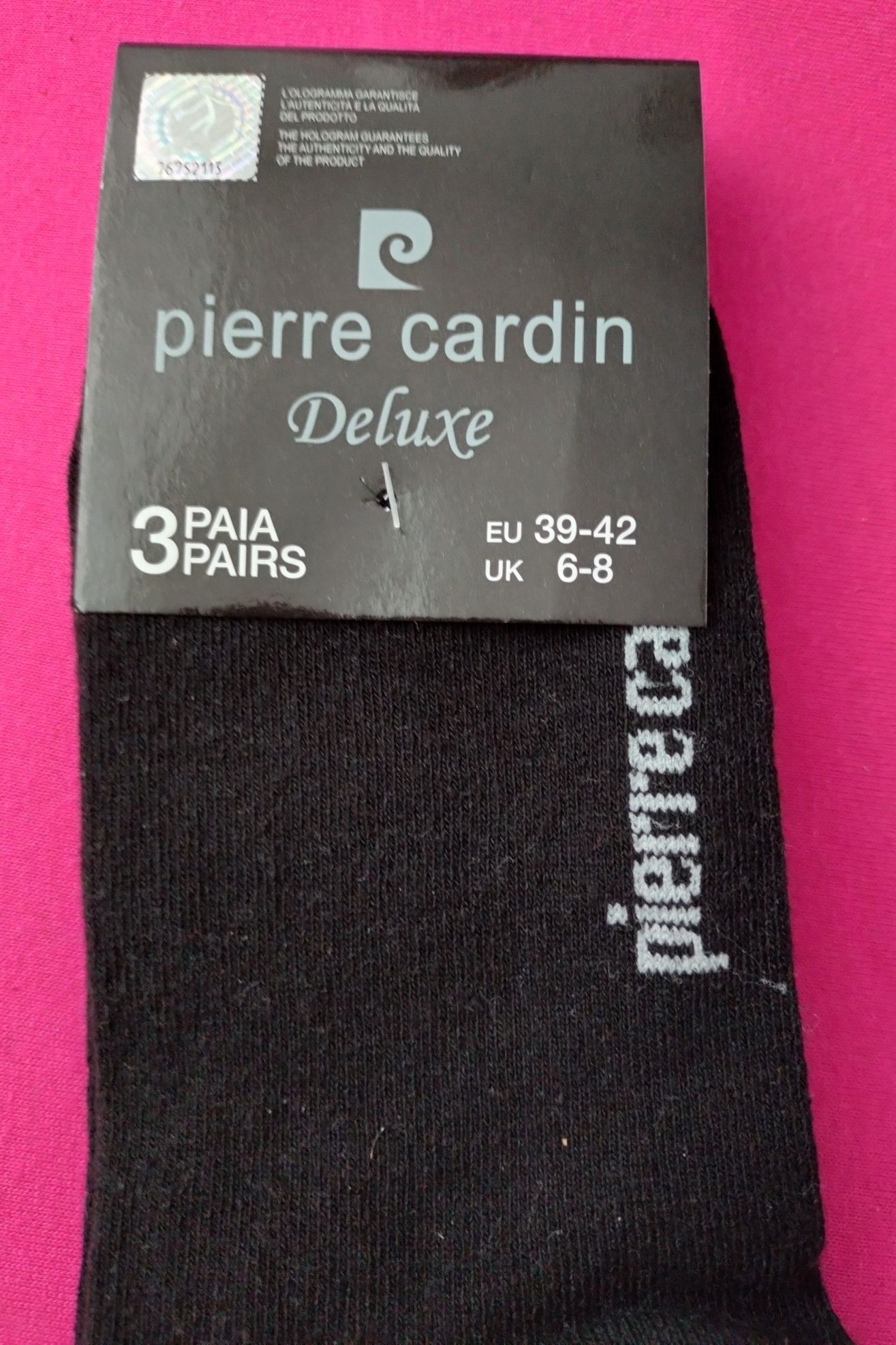 PIERRE CARDIN Stopki/Skarpetki męskie 3-pak, rozmiar 39-42, czarne